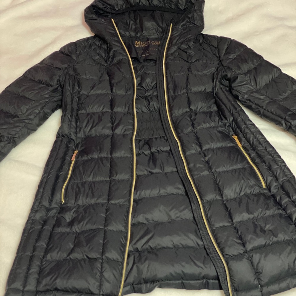 Michael Kors Long Length Down Fill Packable Jacket